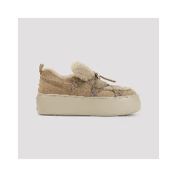Roger Vivier Snow Lace Up Fur