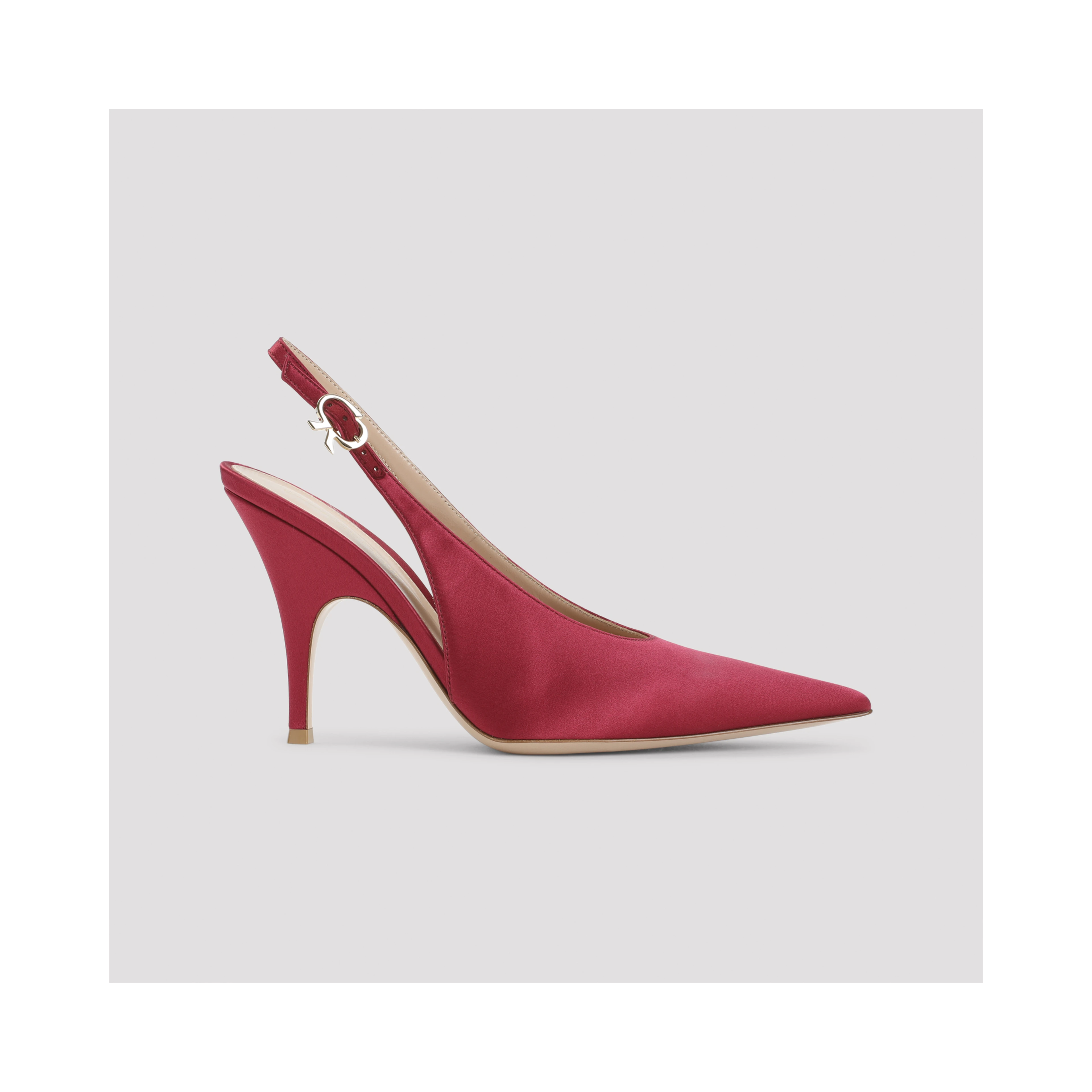 Gianvito Rossi Sofia Sling Crepe Satin Pumps