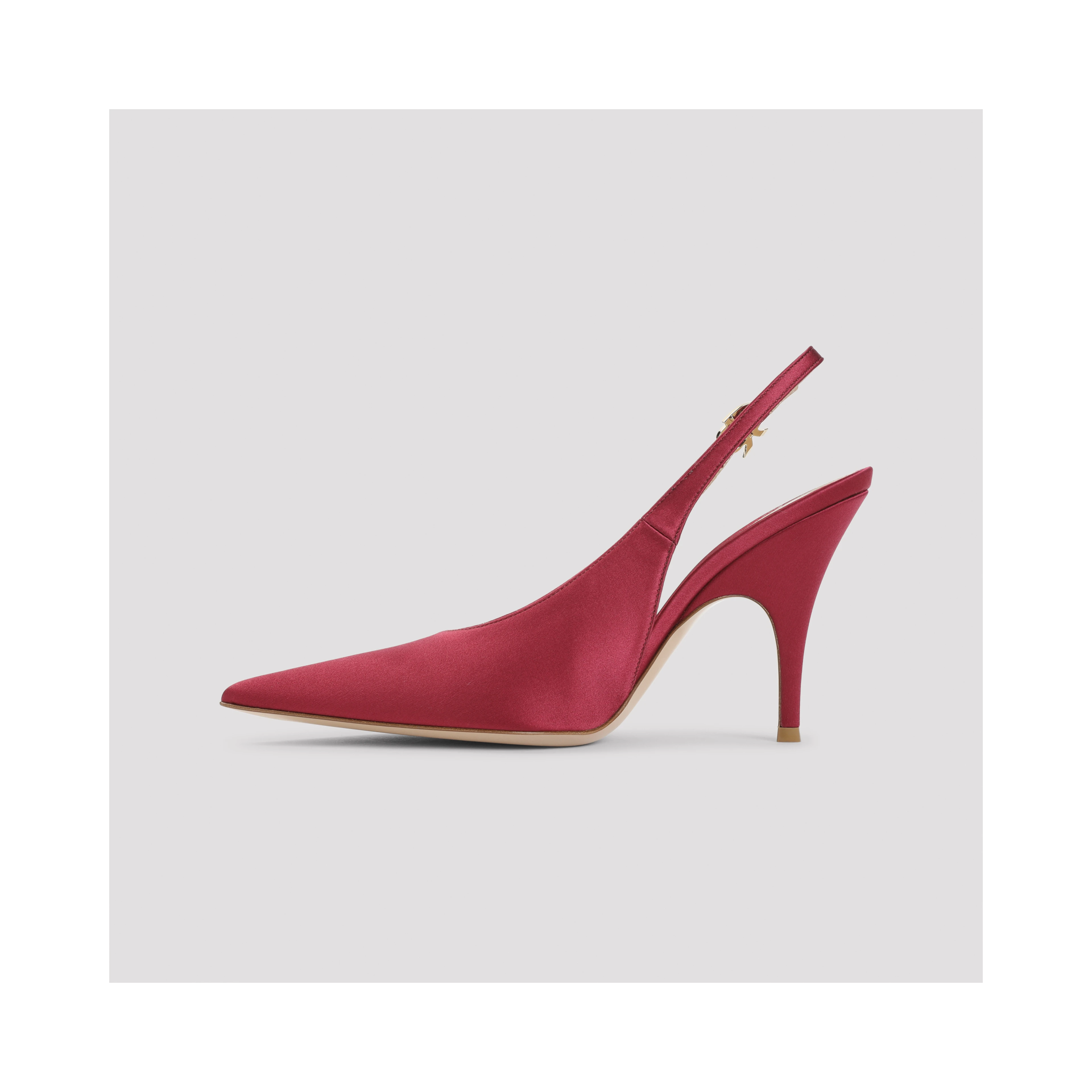 Gianvito Rossi Sofia Sling Crepe Satin Pumps