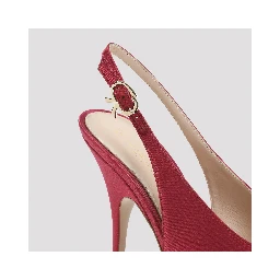 Gianvito Rossi Sofia Sling Crepe Satin Pumps