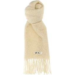 White Alpaca Leather Foulard
