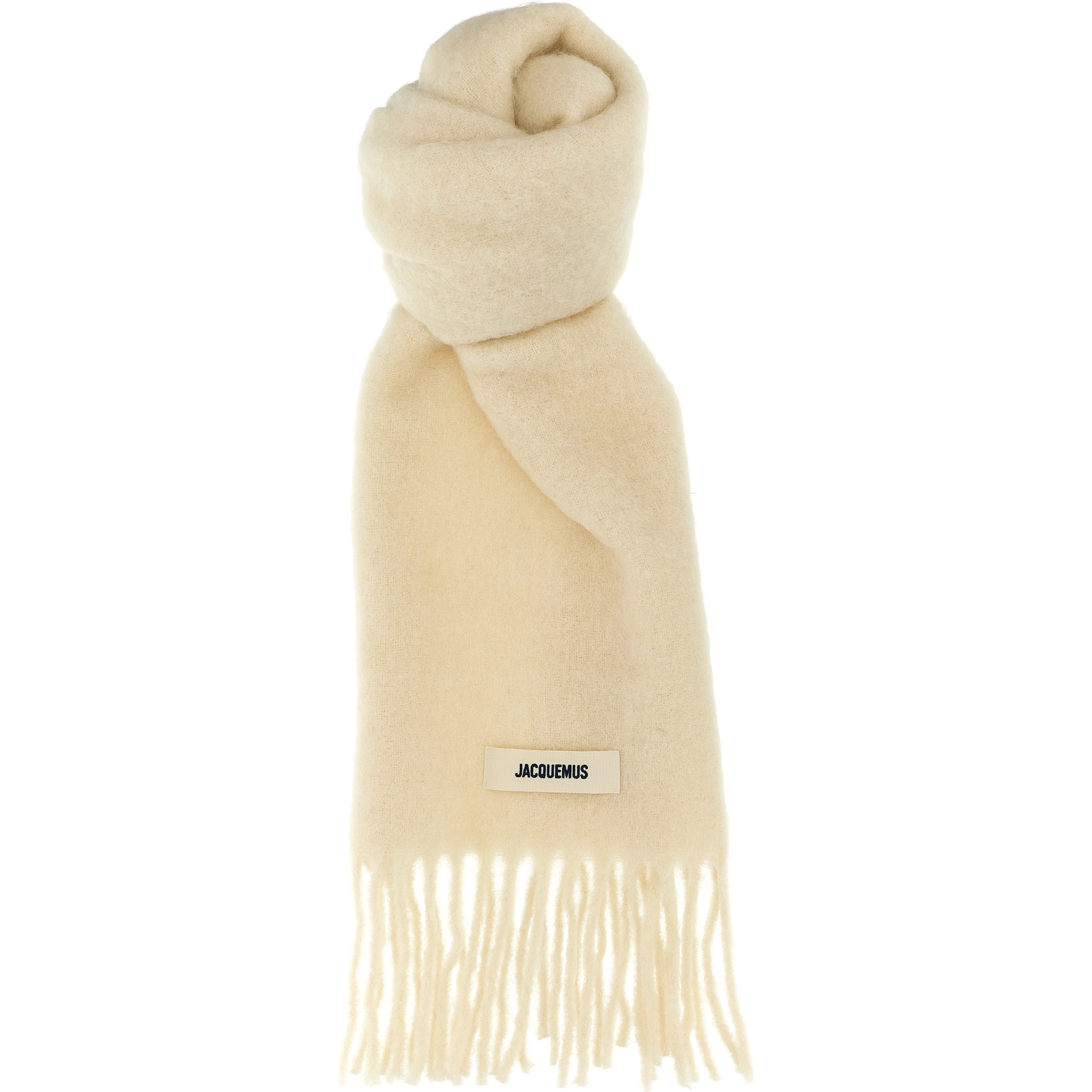 White Alpaca Leather Foulard