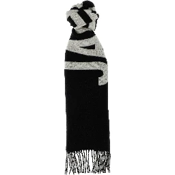 Black Wool Foulard