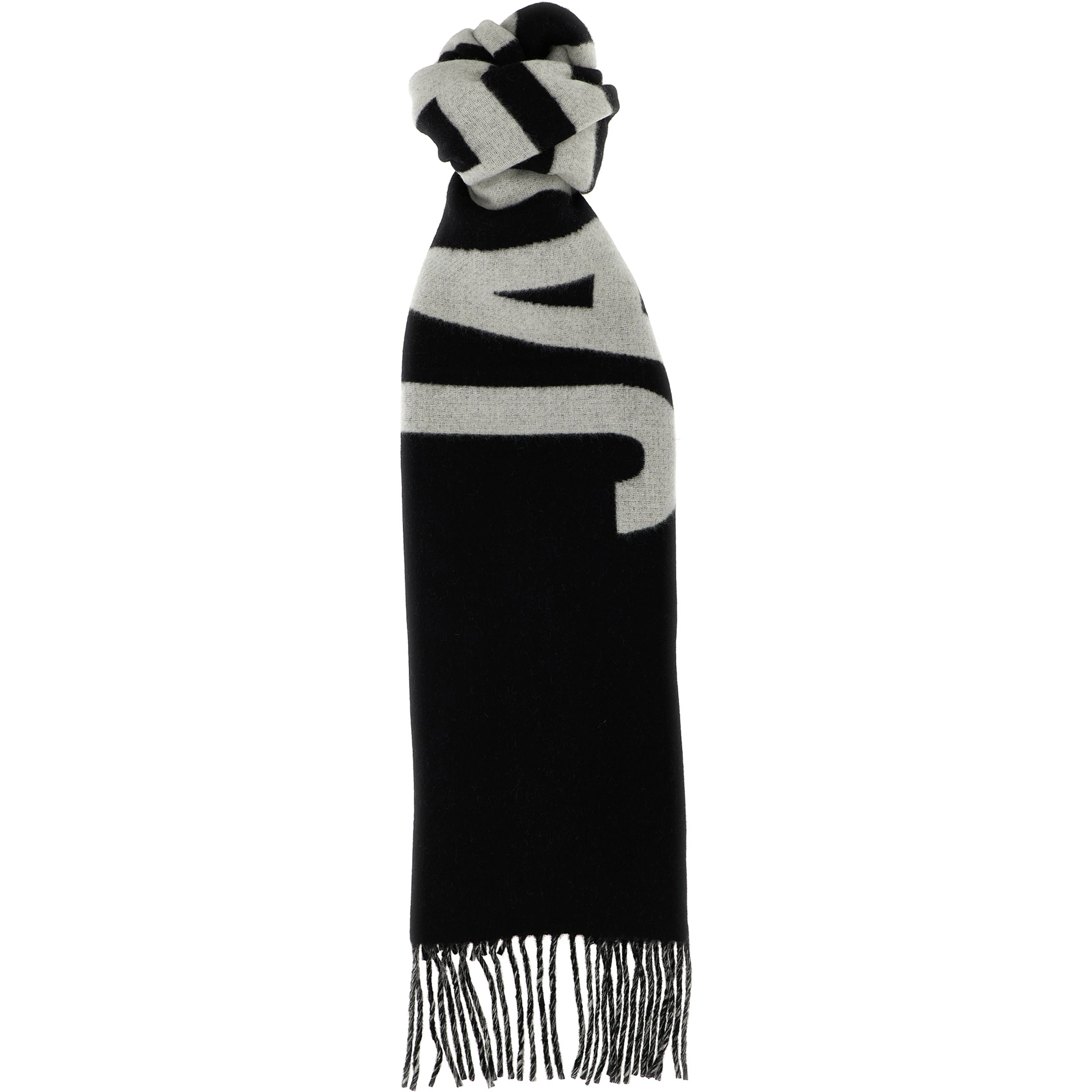 Black Wool Foulard