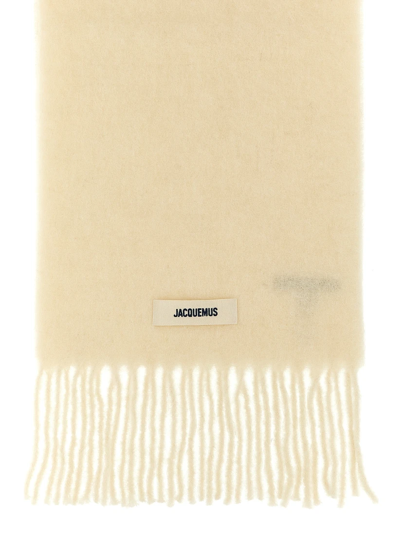 White Alpaca Leather Foulard