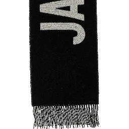 Black Wool Foulard