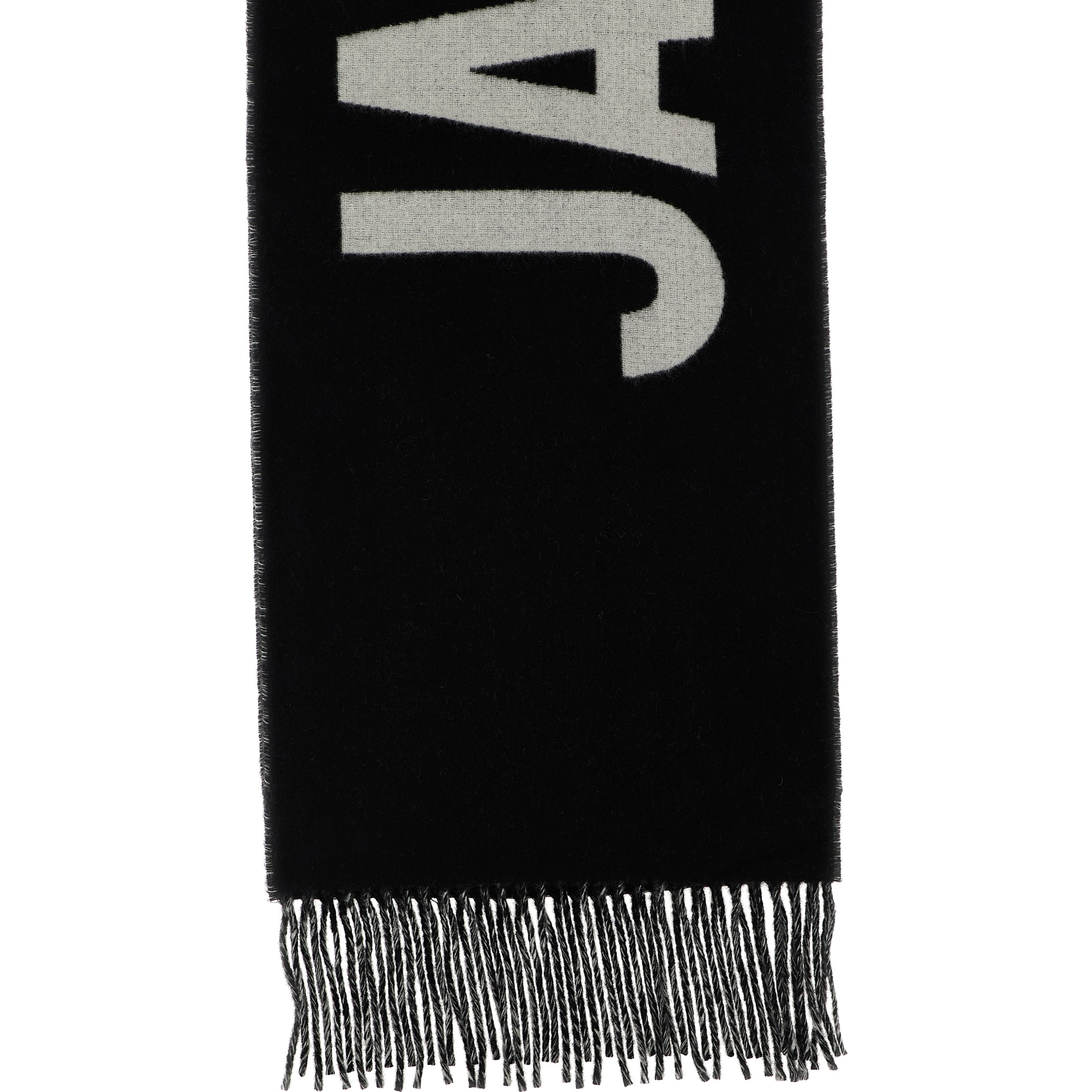 Black Wool Foulard