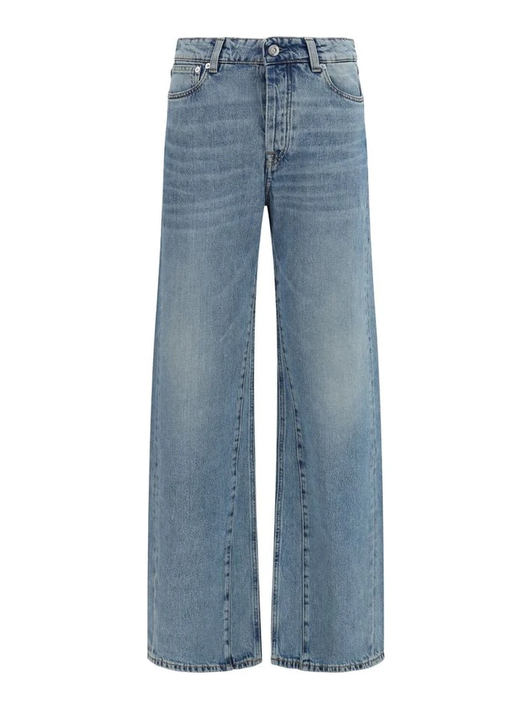 Blue Cotton Jeans Denim
