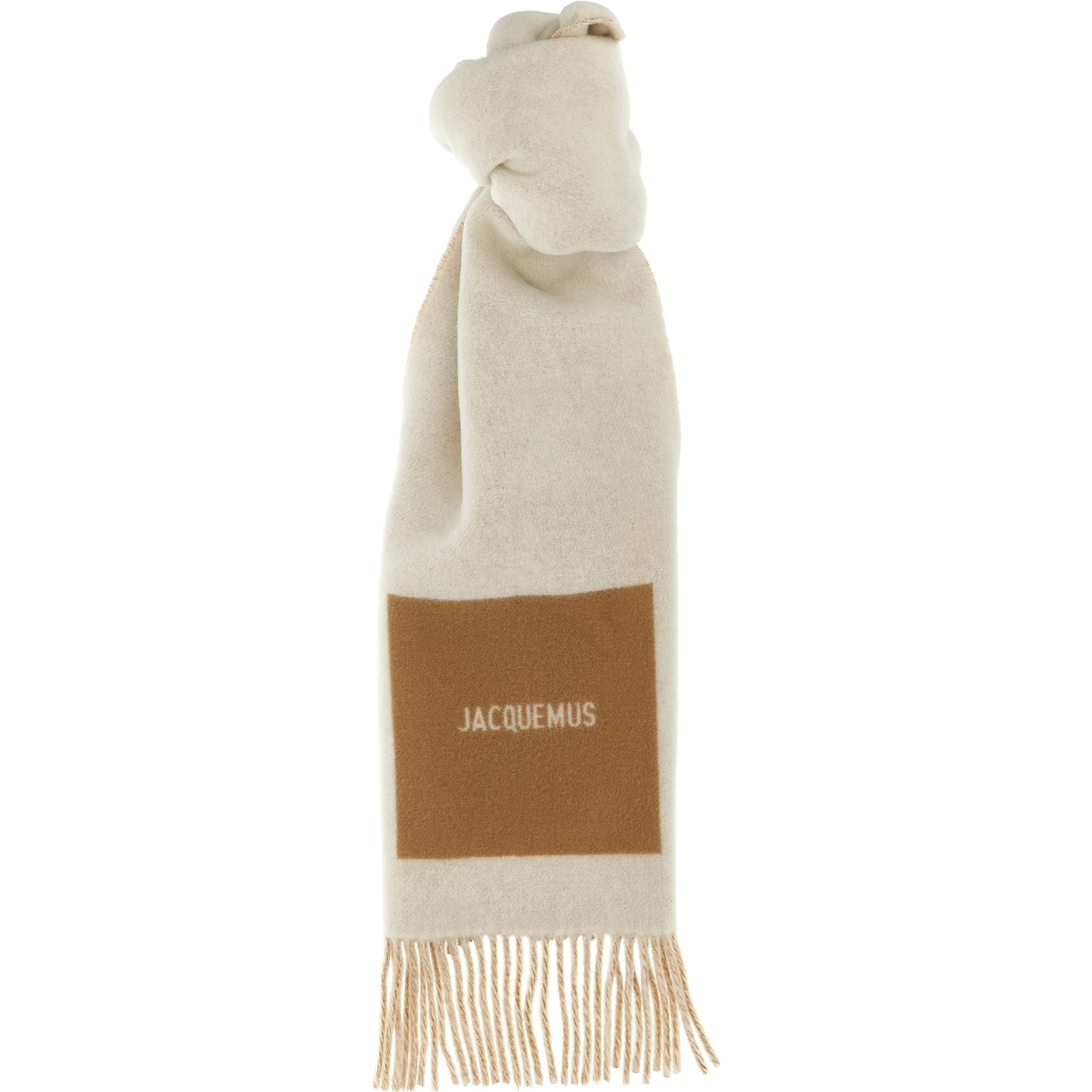 Beige Virgin Wool Foulard