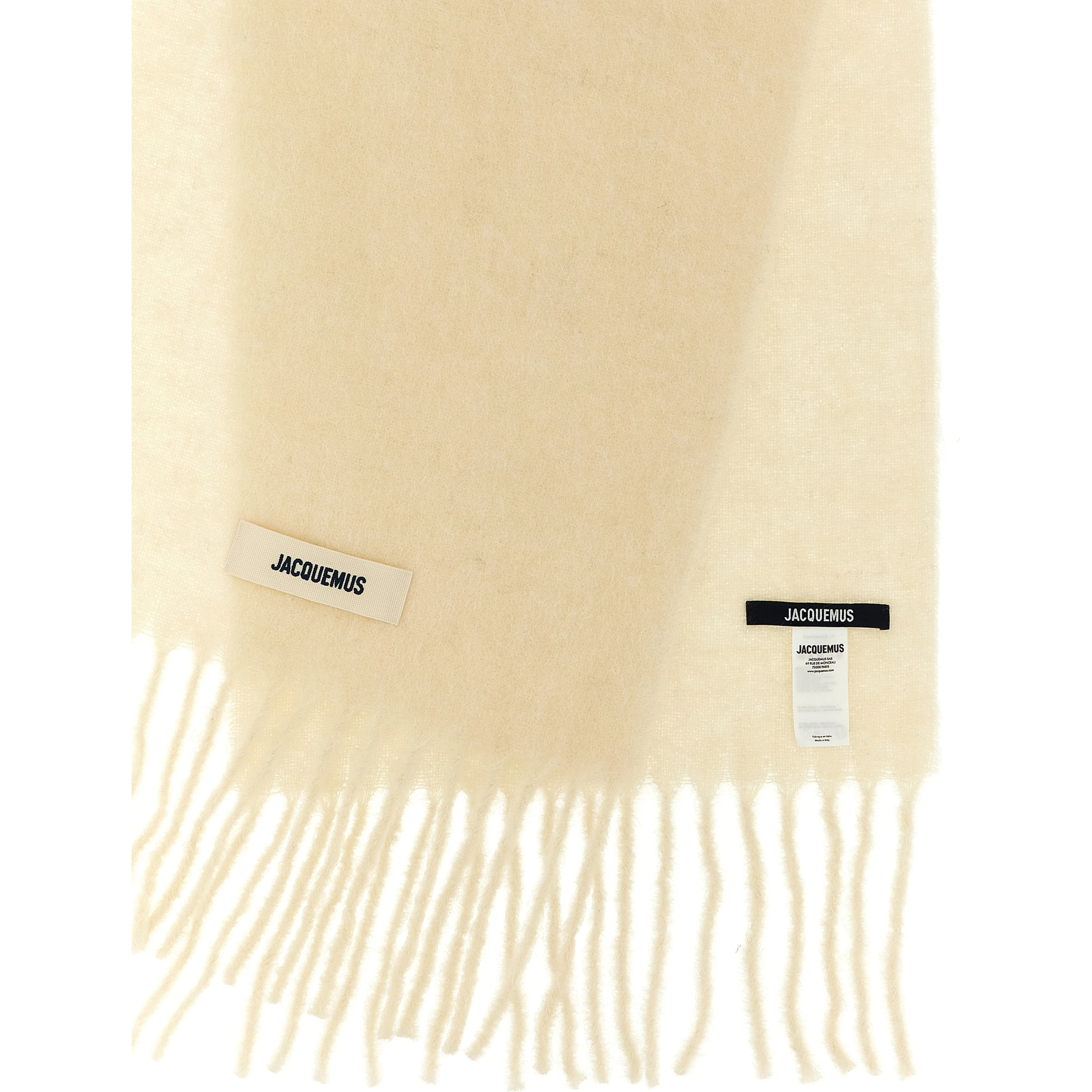 White Alpaca Leather Foulard