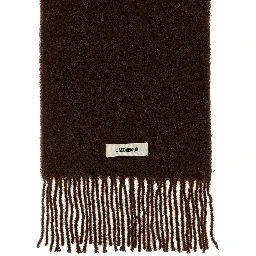 Brown Alpaca Leather Foulard