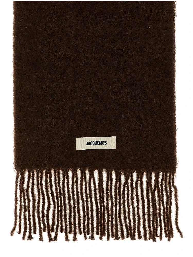 Brown Alpaca Leather Foulard alternative