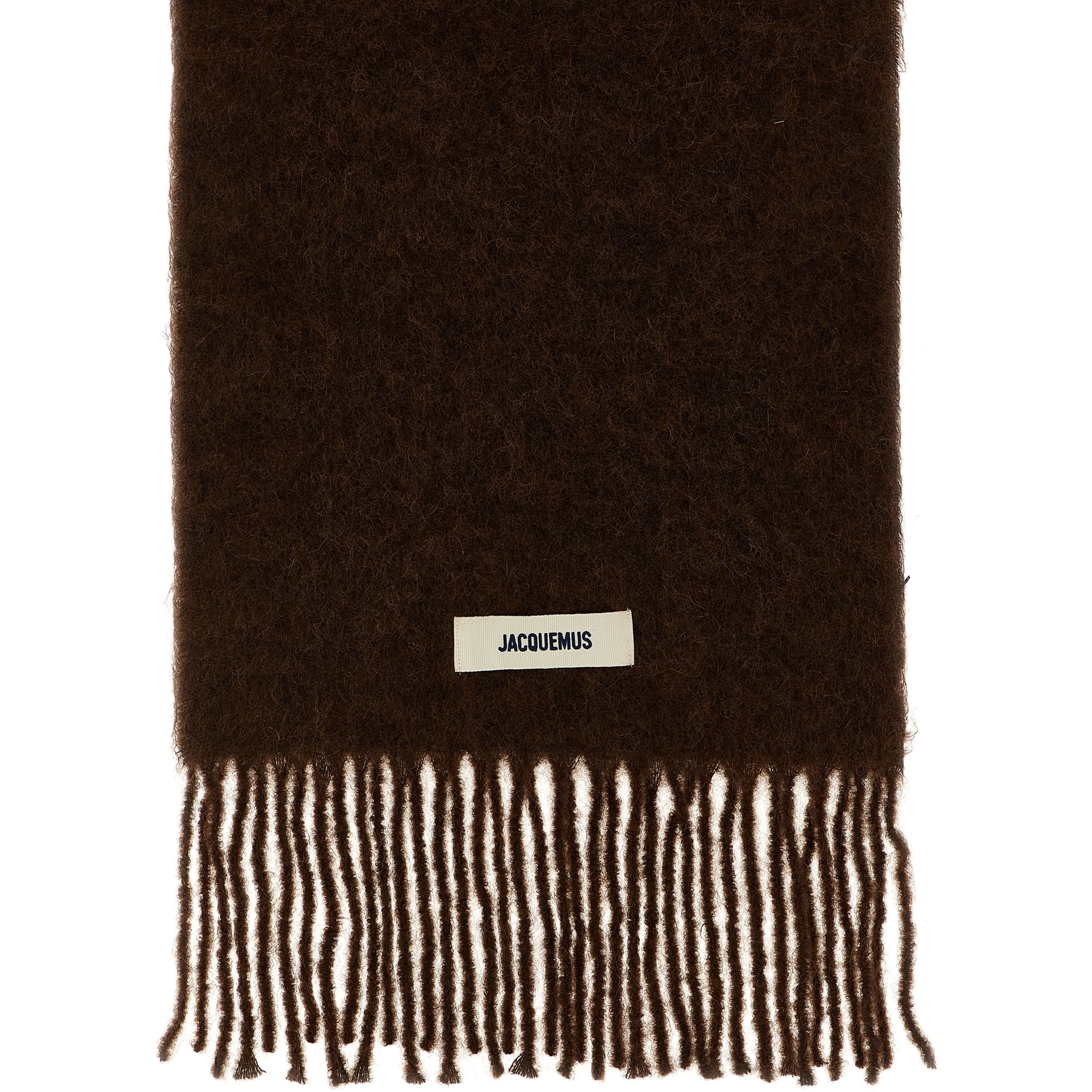 Brown Alpaca Leather Foulard
