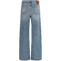 Blue Cotton Jeans Denim