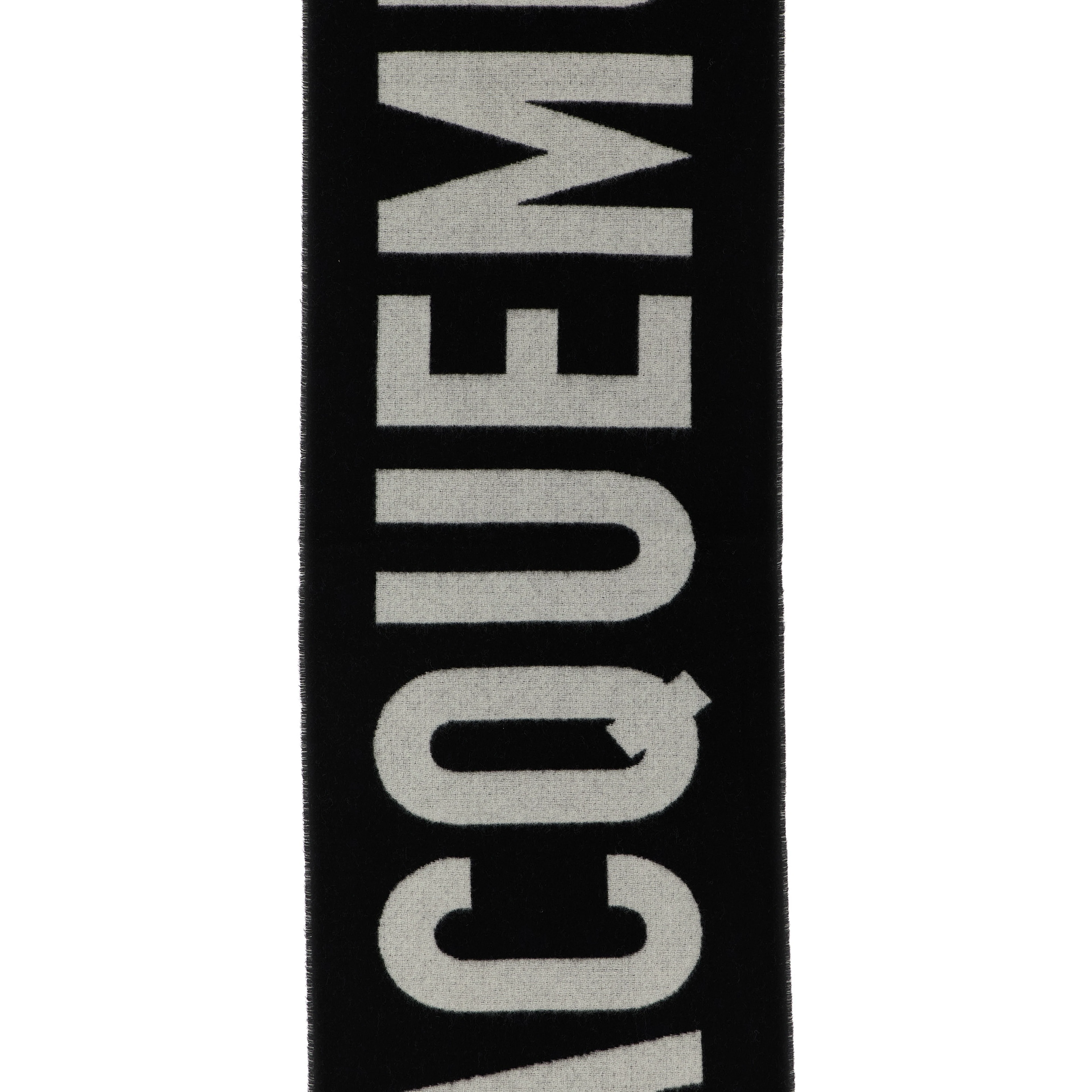 Black Wool Foulard