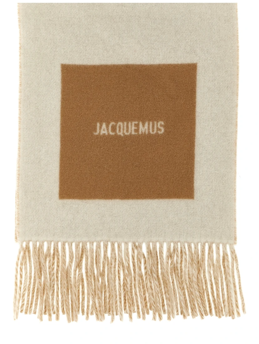 Beige Virgin Wool Foulard