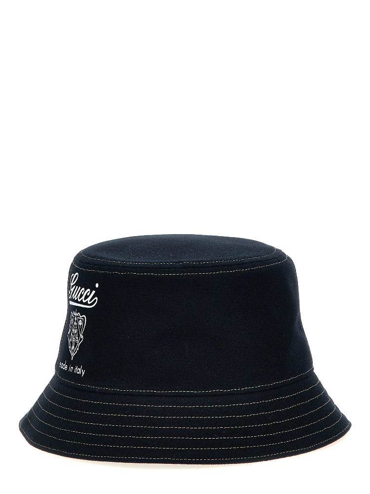 Blue Cotton Bucket Hat