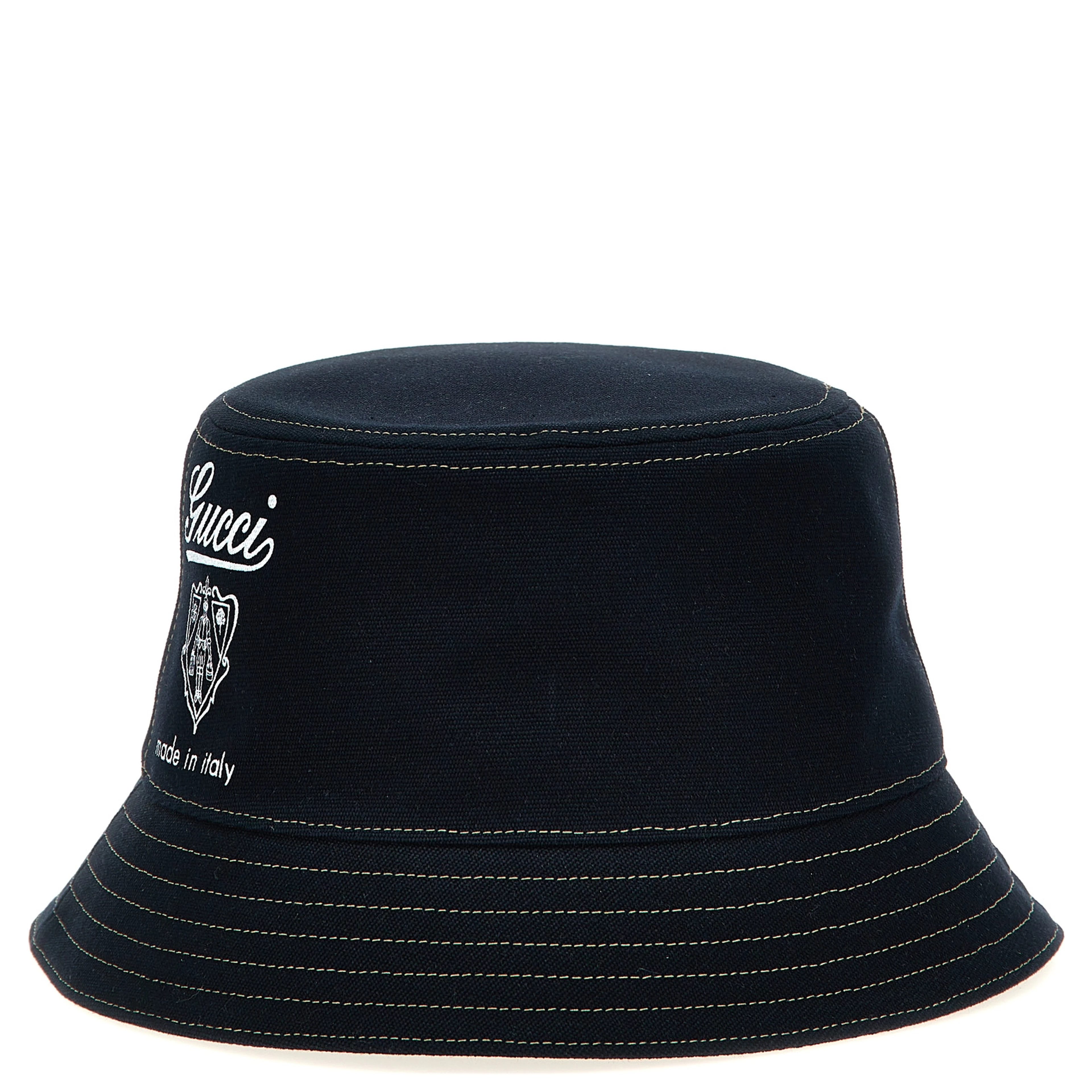 Blue Cotton Bucket Hat