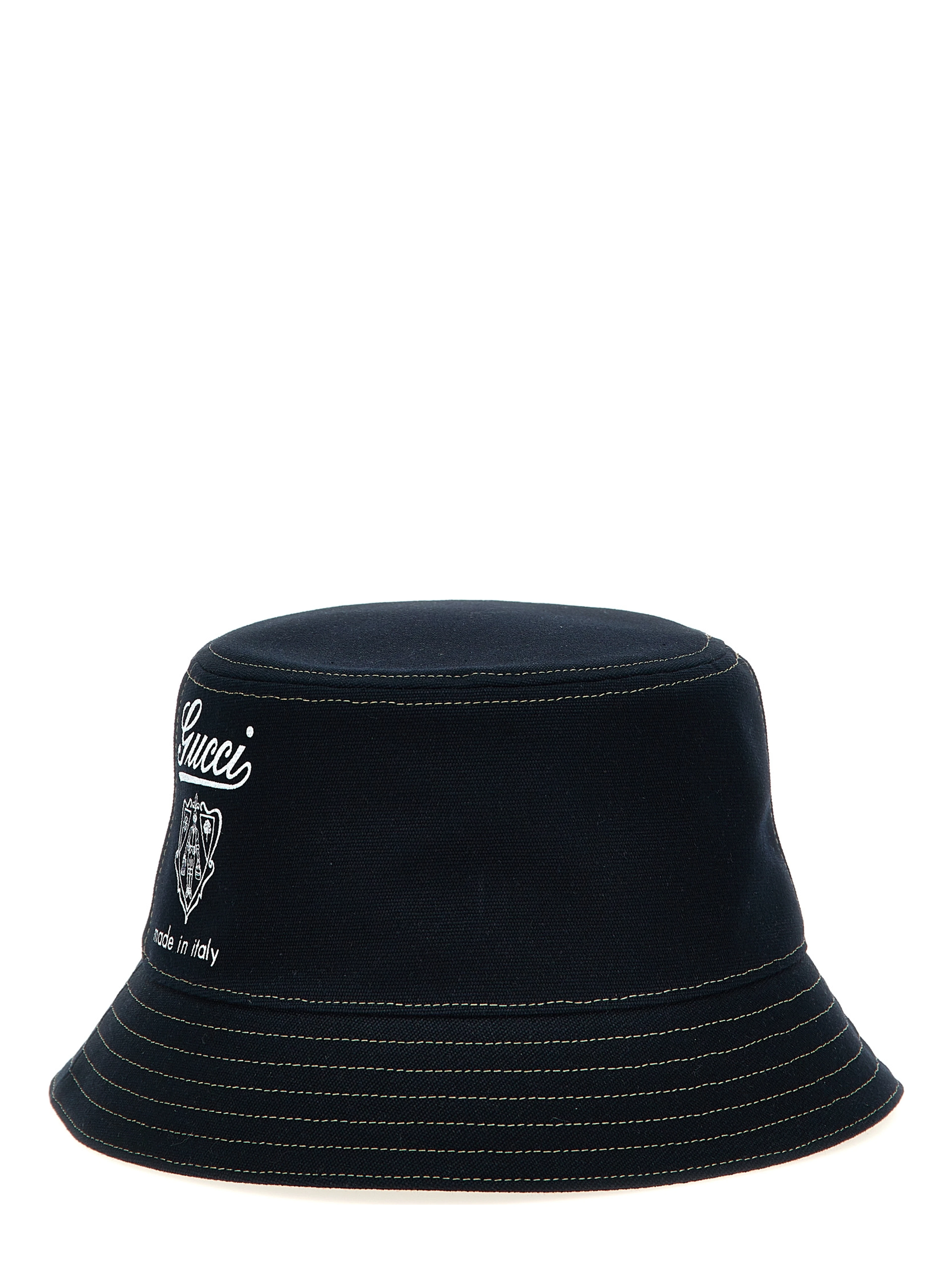 Blue Cotton Bucket Hat