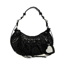 Black Lamb Leather Shoulder Bag