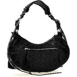 Black Lamb Leather Shoulder Bag