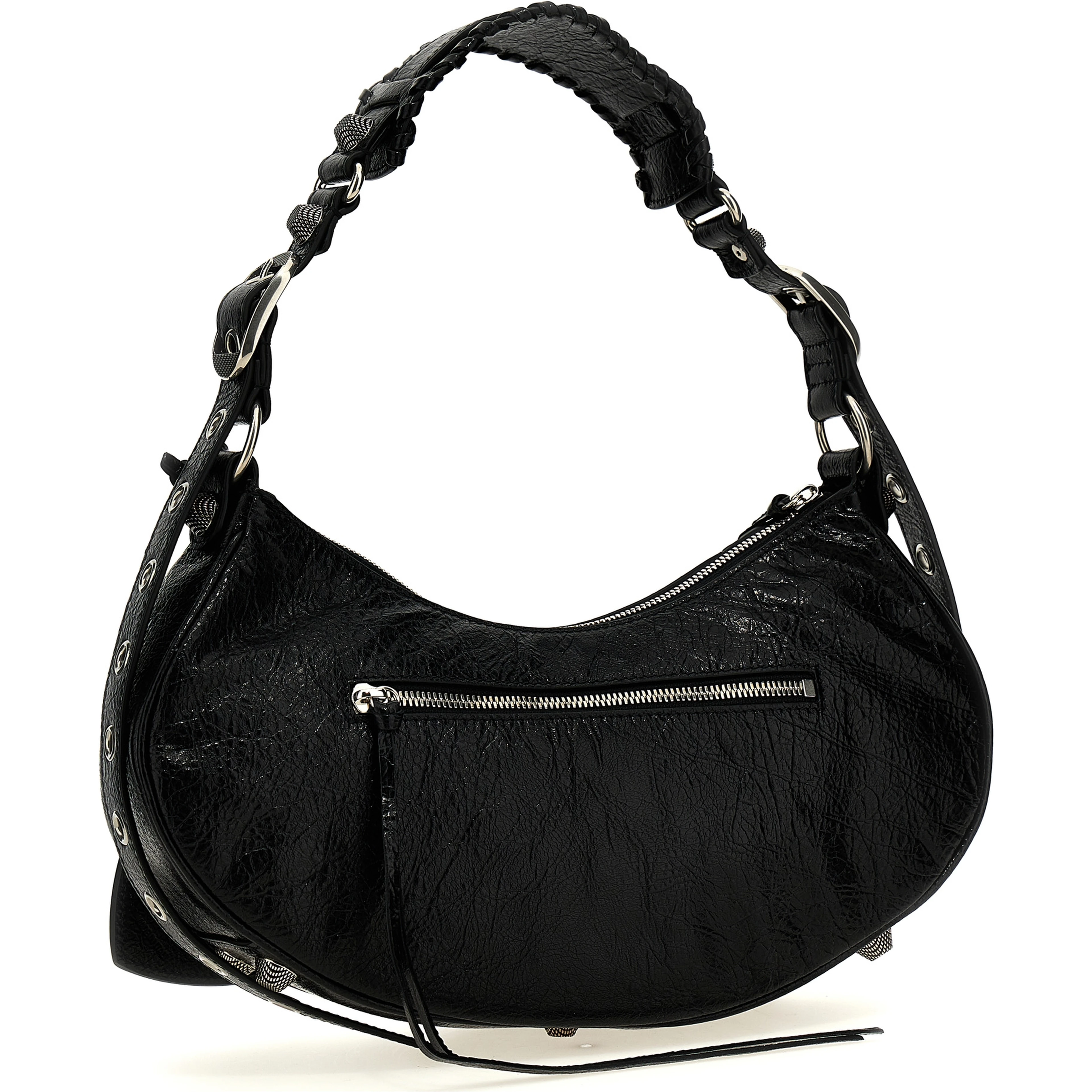 Black Lamb Leather Shoulder Bag