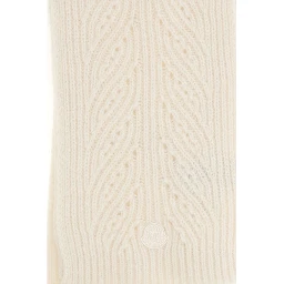 Beige Wool Oves Aries Foulard