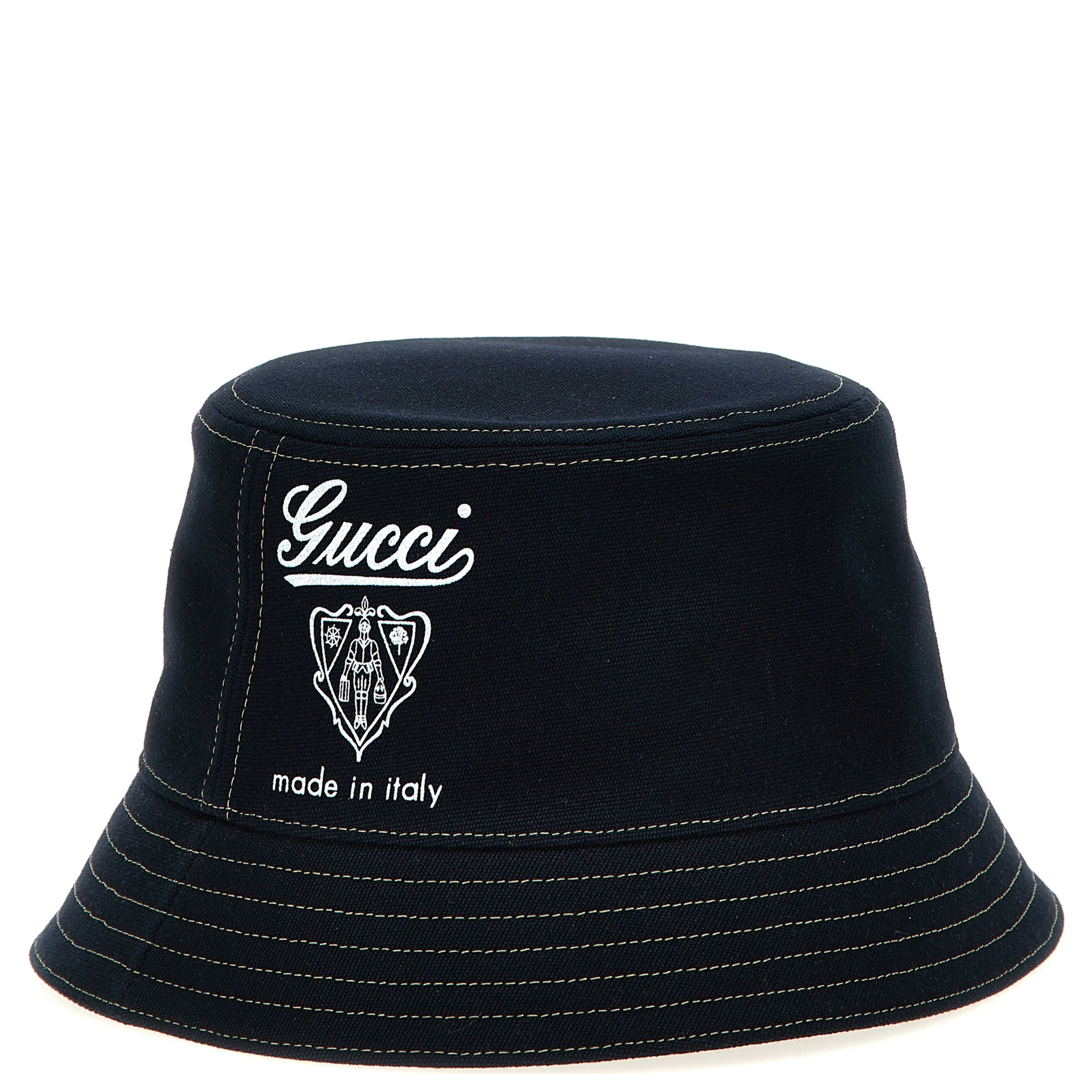 Blue Cotton Bucket Hat