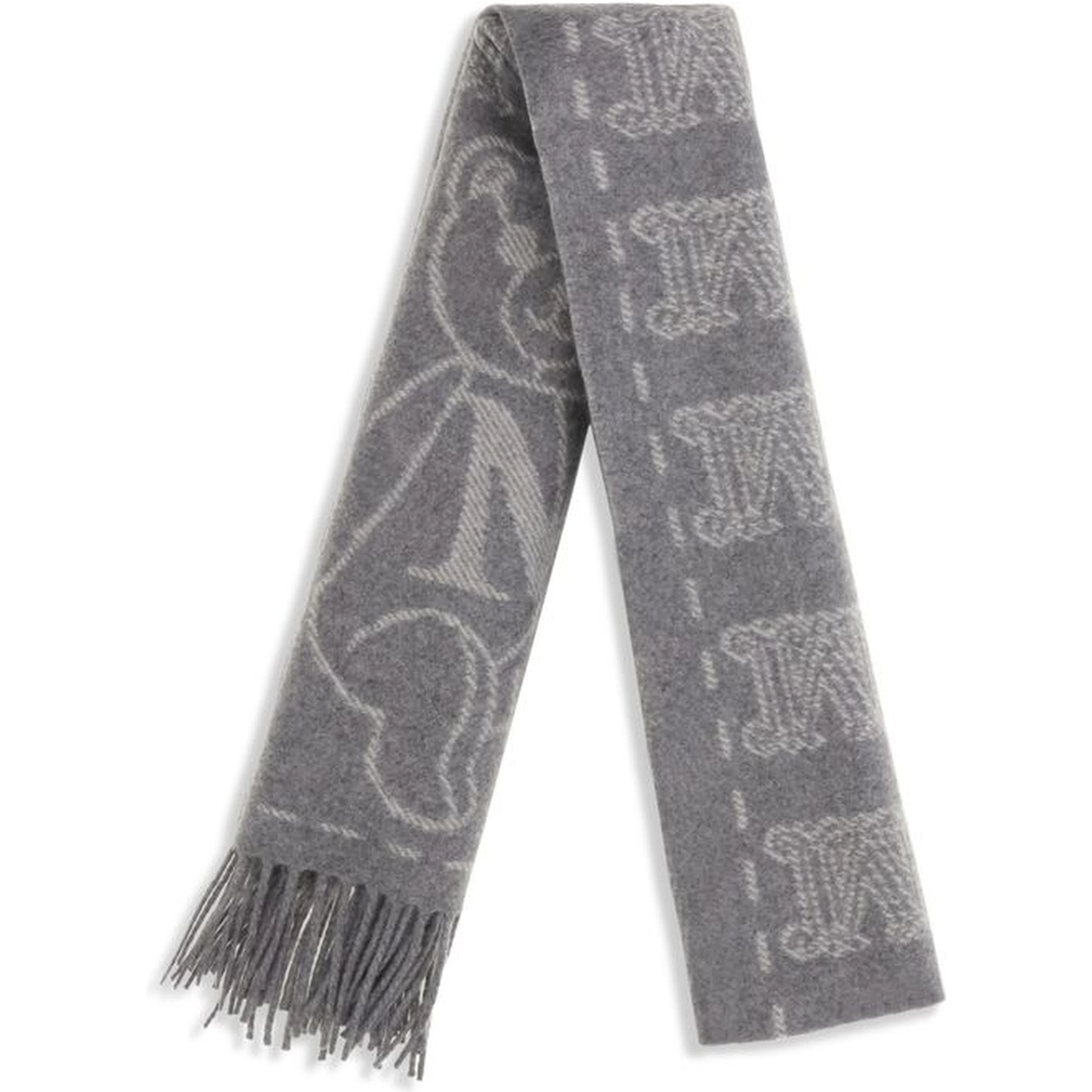 Gray Cashmere Scarf