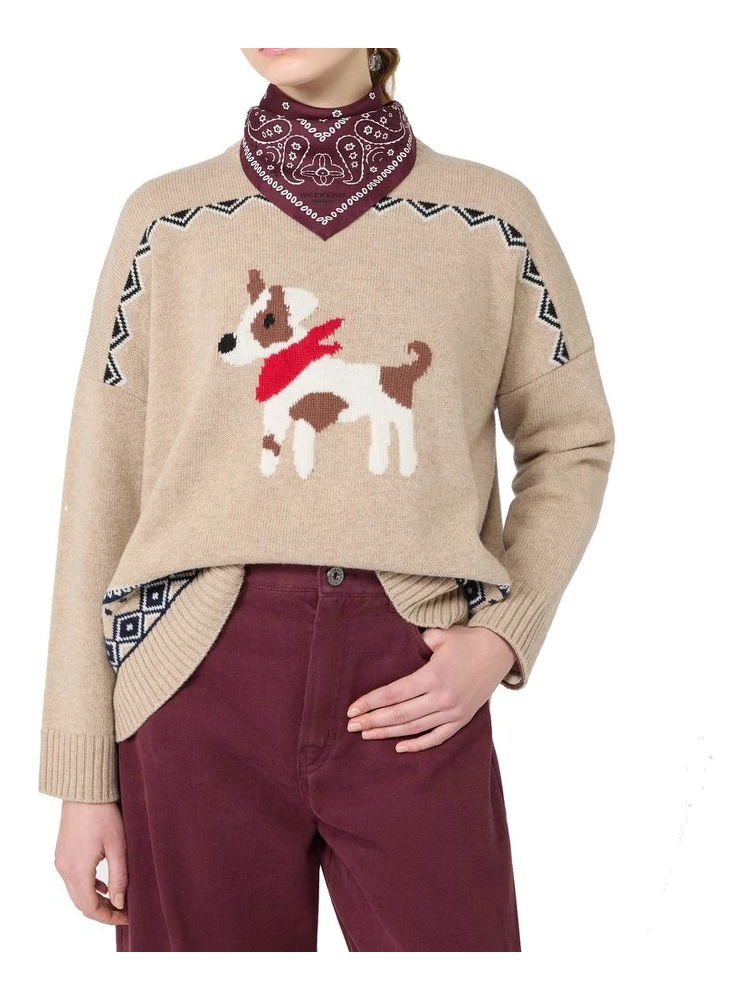 Beige Virgin Wool Sweatshirt alternative