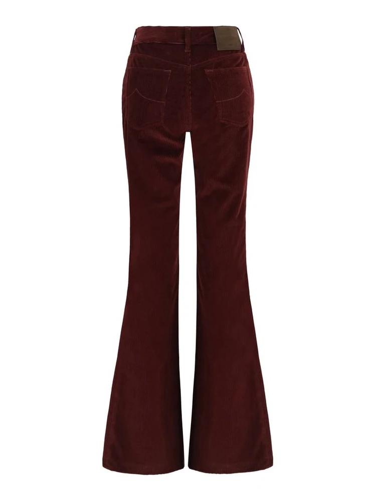 Bordeaux Cotton Flared Jeans alternative