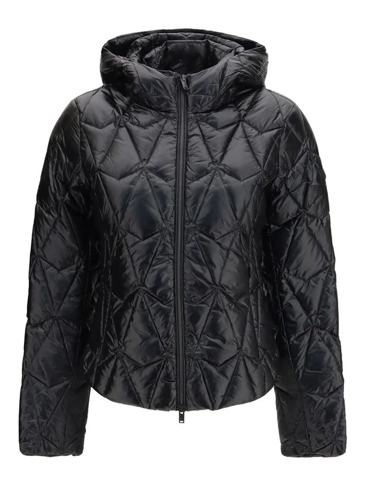 Black Goose Down Full-Length Jacket