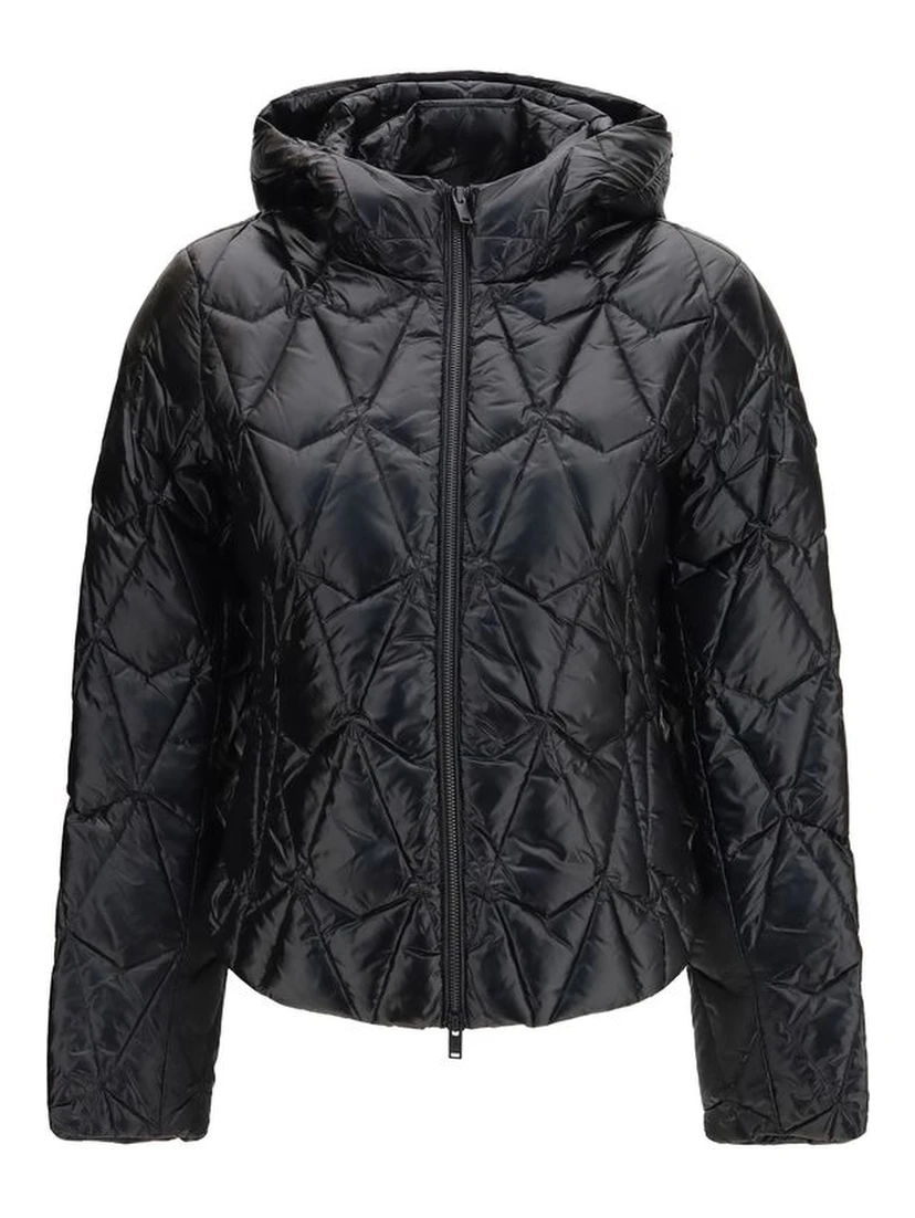Black Goose Down Full-Length Jacket