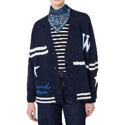 Blue Virgin Wool Cardigan