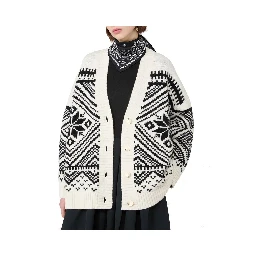 White Virgin Wool Cardigan