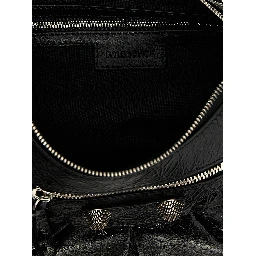 Black Lamb Leather Shoulder Bag