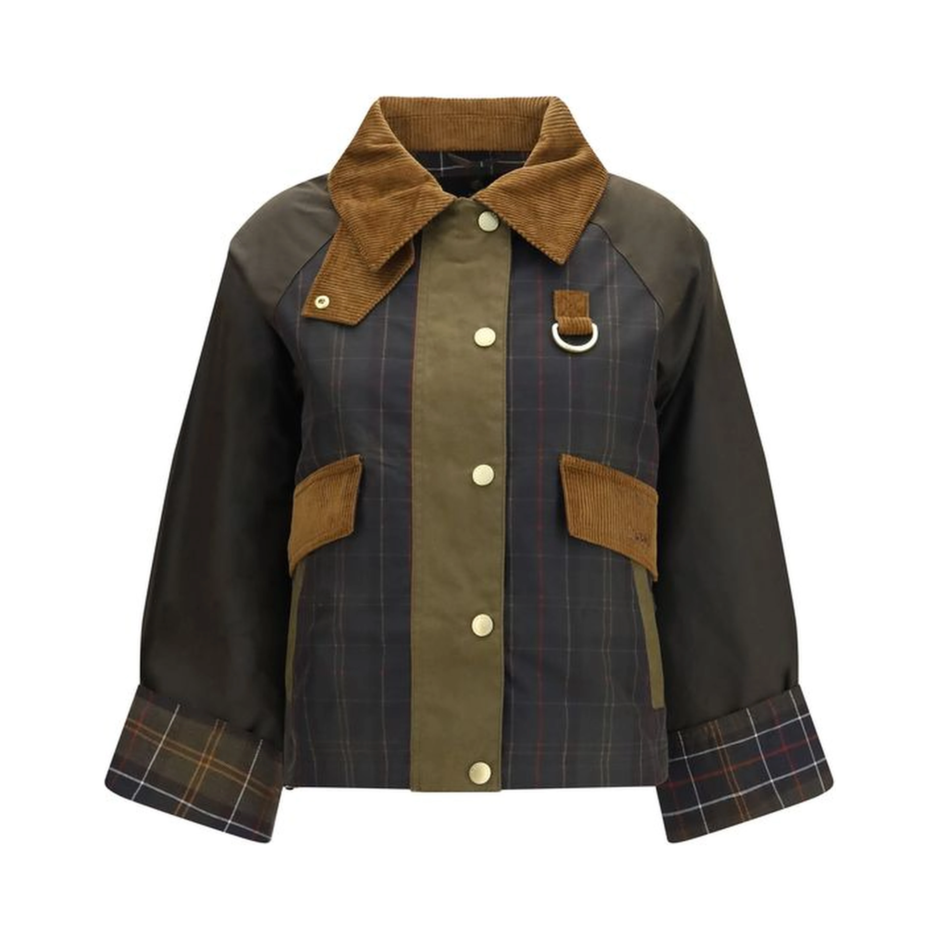 Brown Cotton Shell Jacket