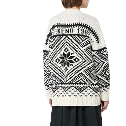 White Virgin Wool Cardigan