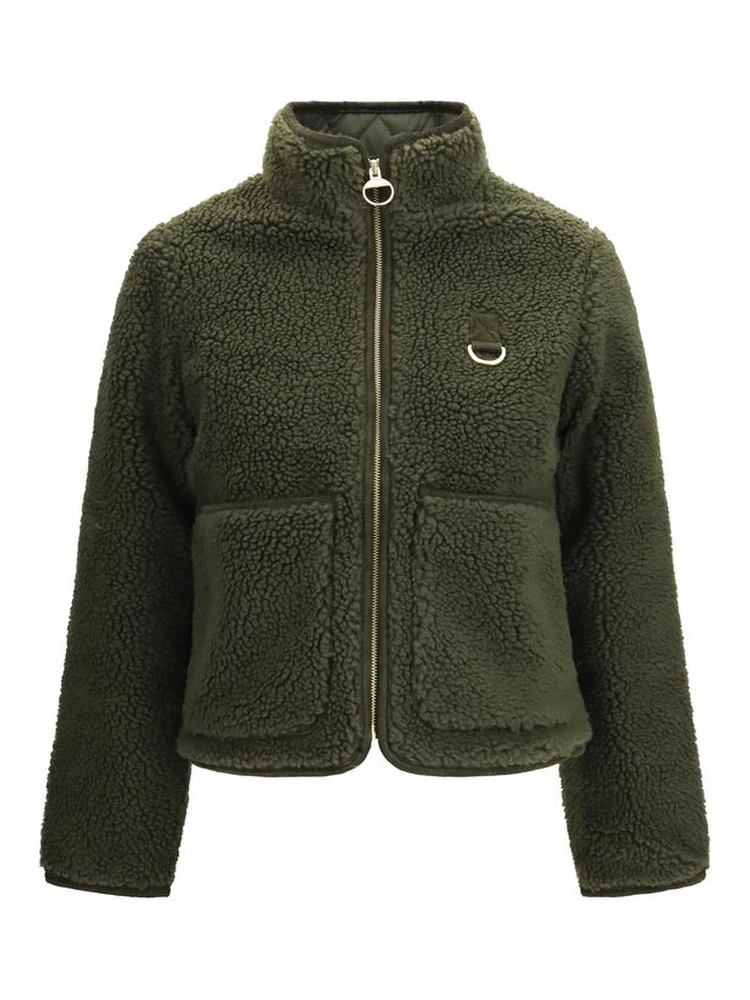 Bicolor Polyester Full-Length Jacket