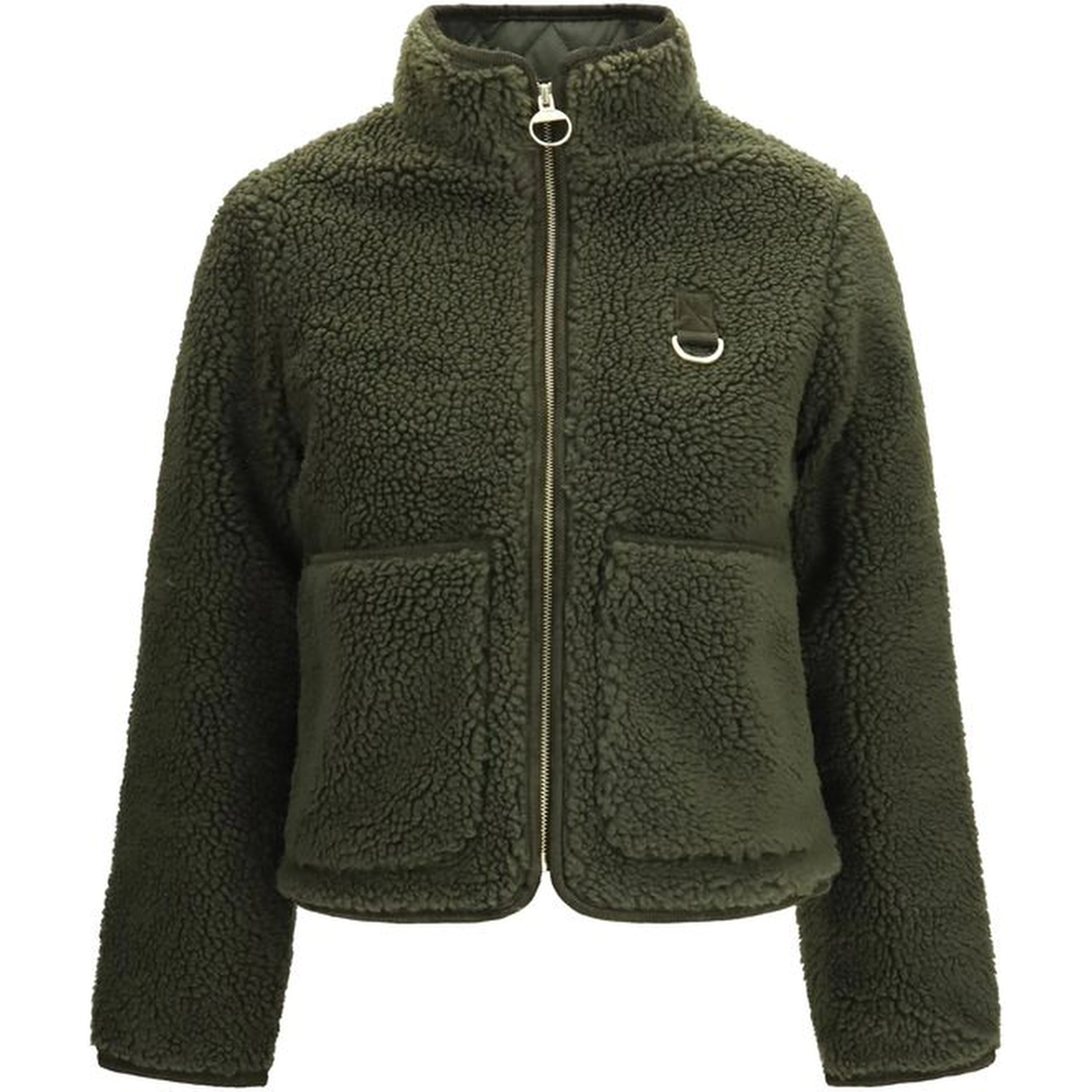 Bicolor Polyester Full-Length Jacket