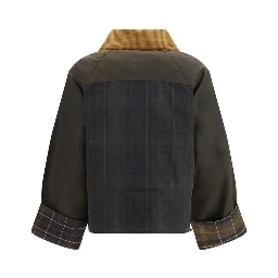 Brown Cotton Shell Jacket