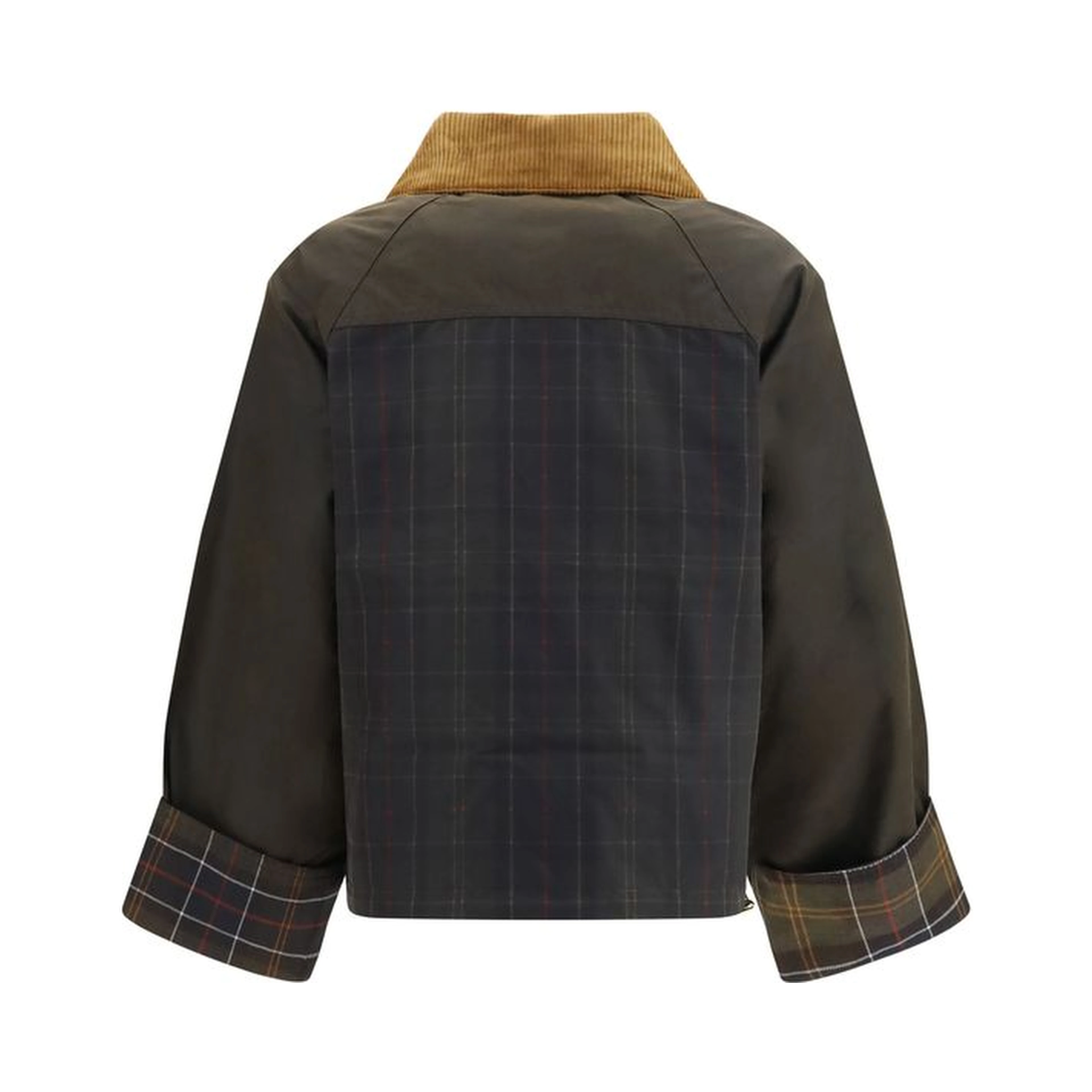 Brown Cotton Shell Jacket