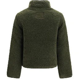 Bicolor Polyester Full-Length Jacket