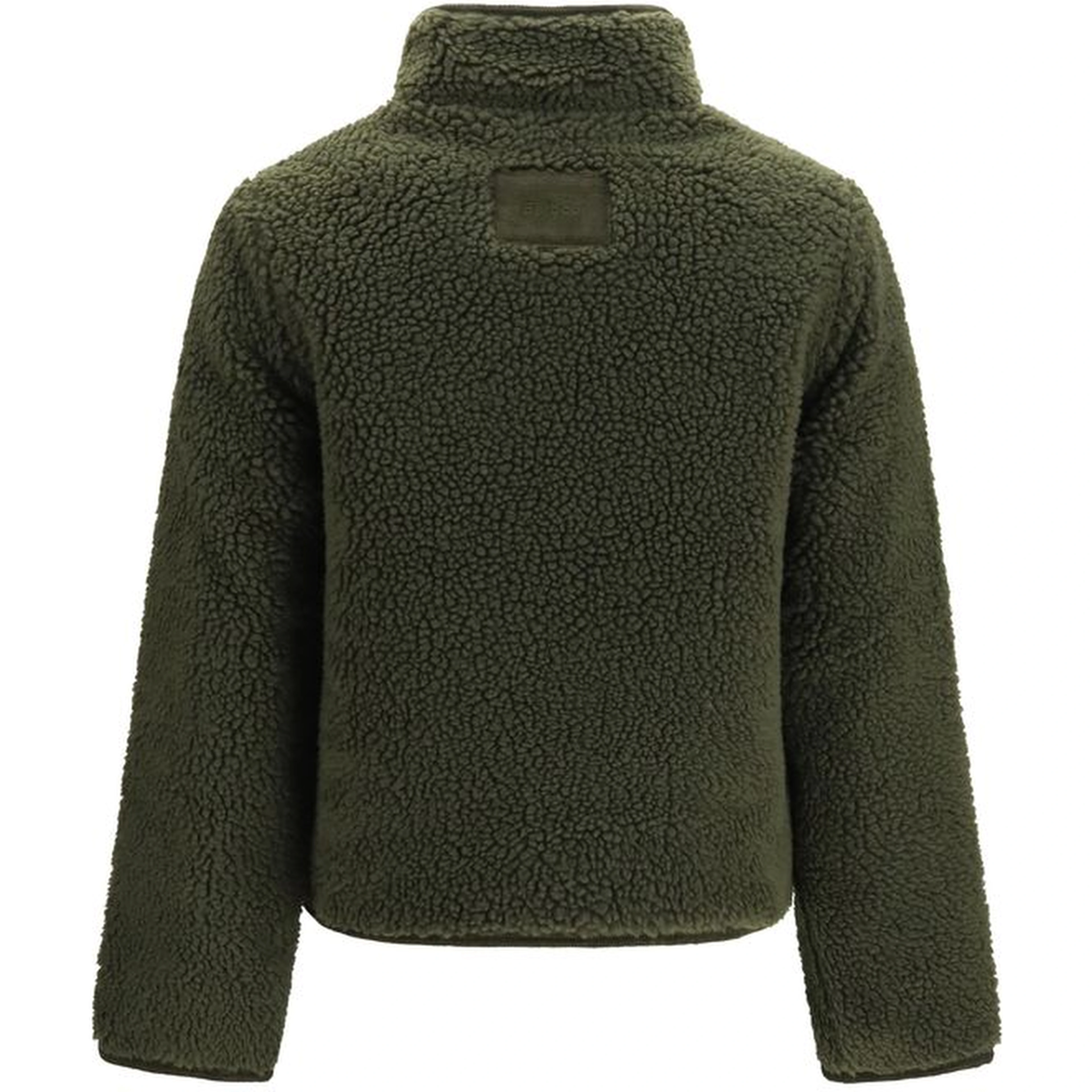 Bicolor Polyester Full-Length Jacket