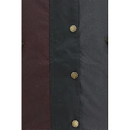 Blue Cotton Full-Length Jacket