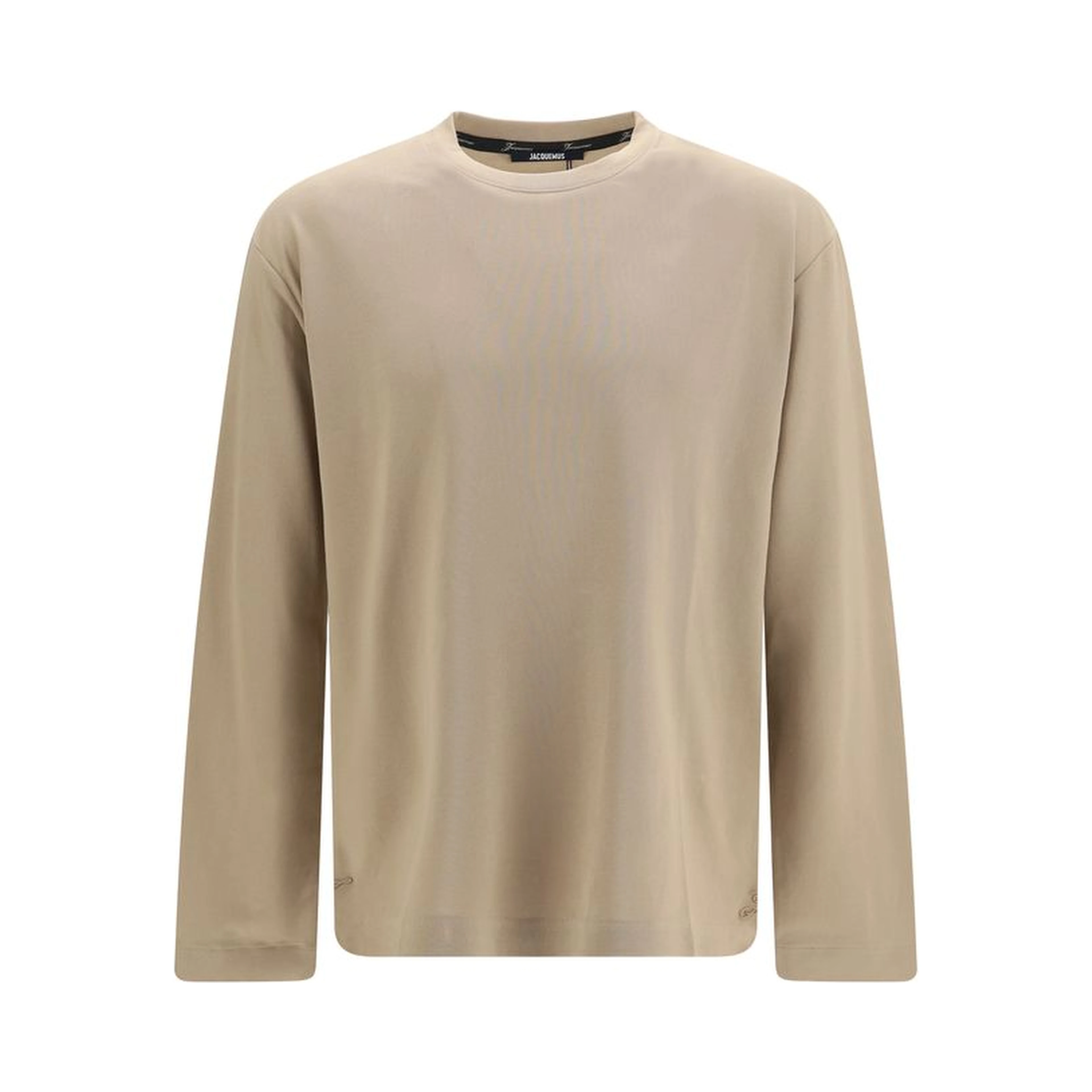 Beige Paper Long Sleeve T-Shirt