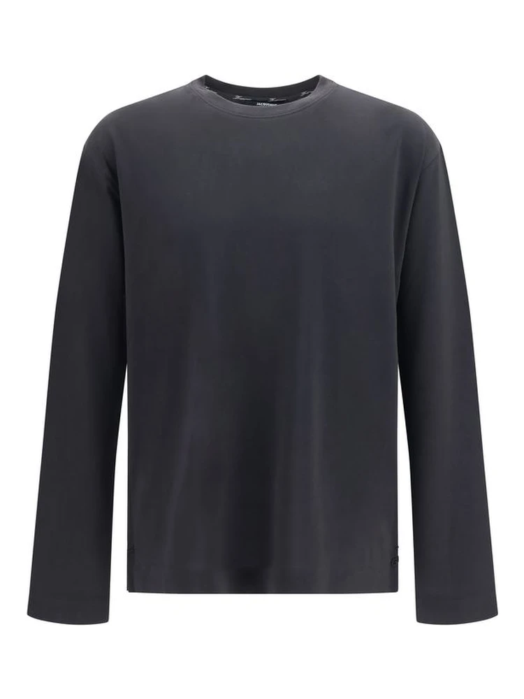 Black Paper Long Sleeve T-Shirt