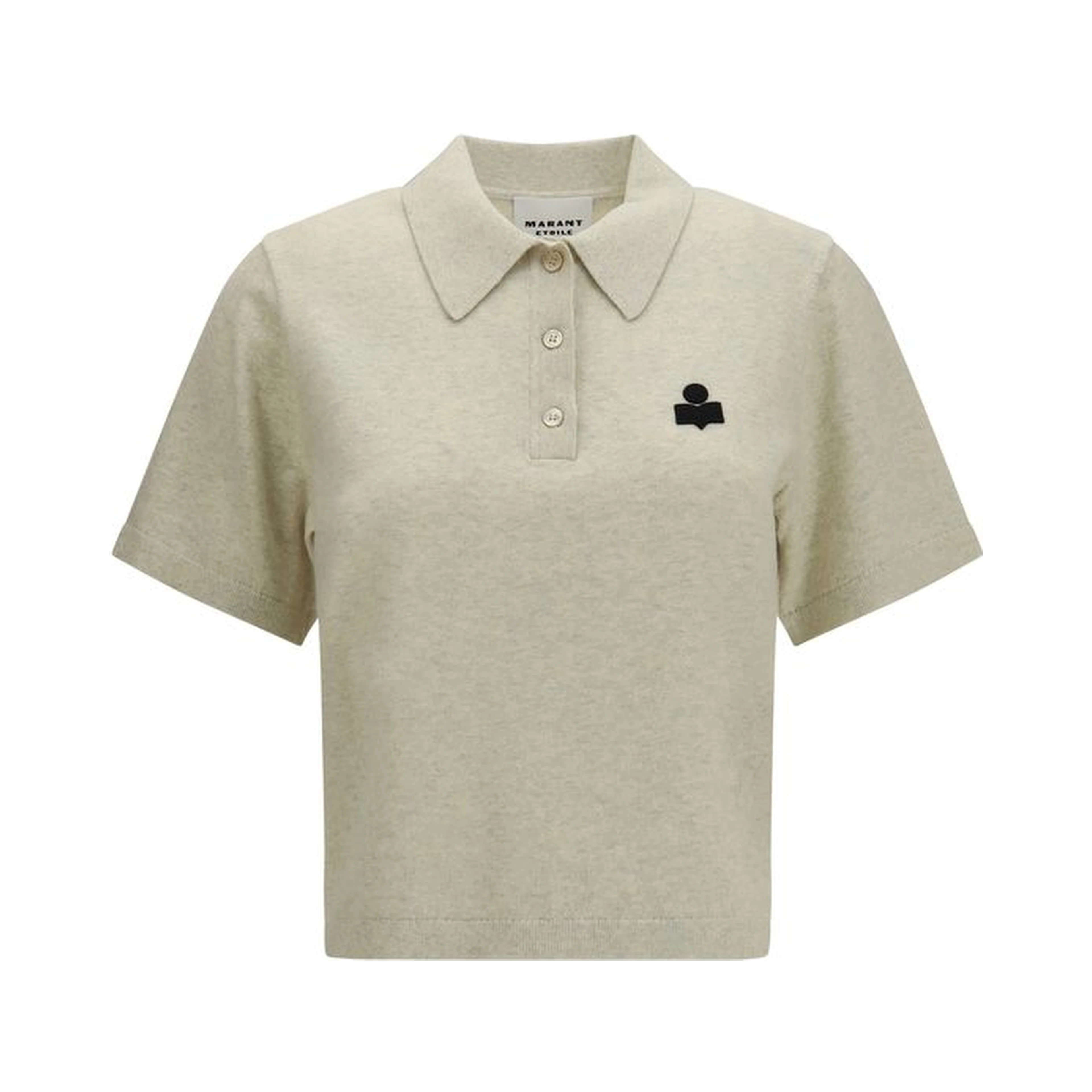 Gray Cotton Polo Shirt