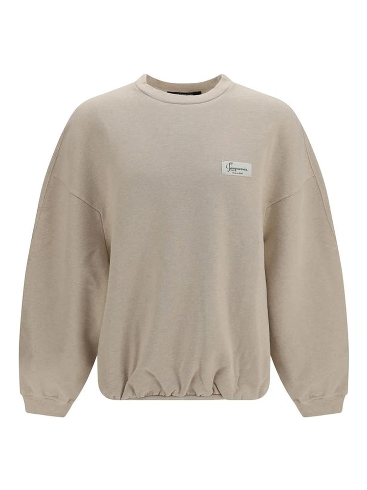 Beige Cotton Sweatshirt