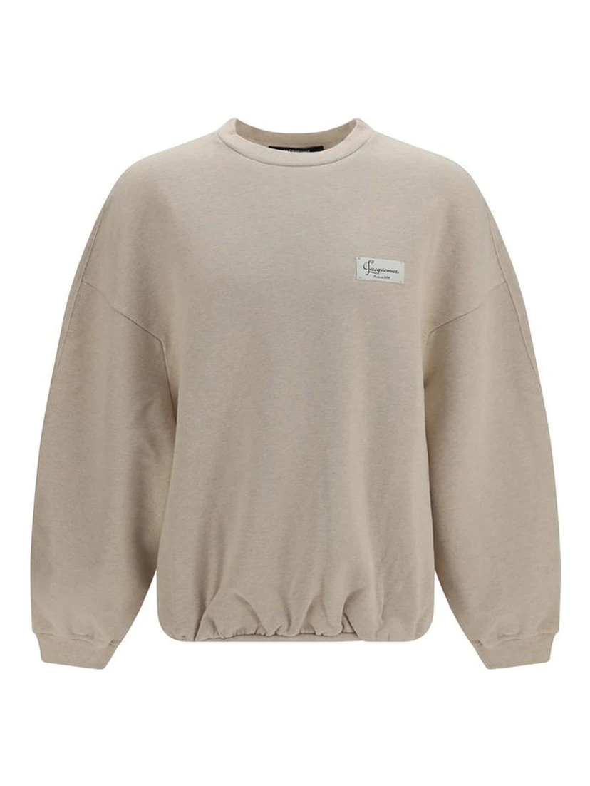 Beige Cotton Sweatshirt